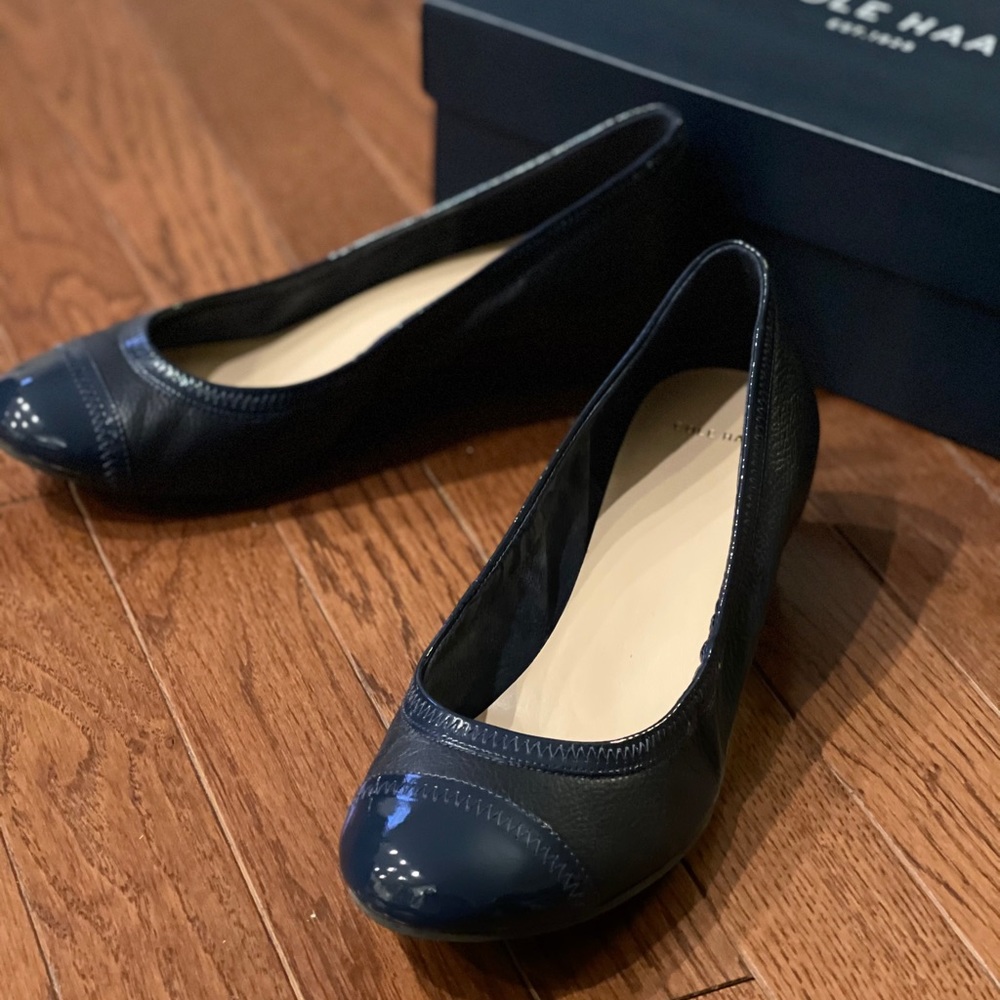 Cole Haan Elsie Cap Toe Wedge II size 8.5